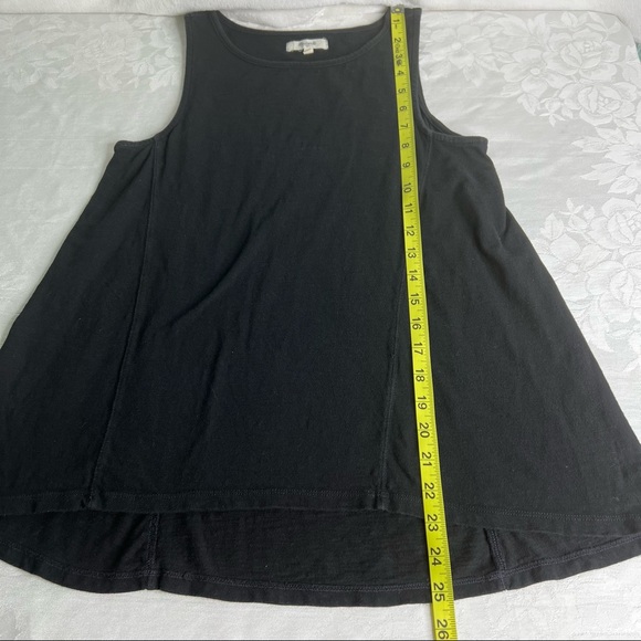 Madewell Forward-Seam Slub Tank Top in Black Size XS - Picture 7 of 7